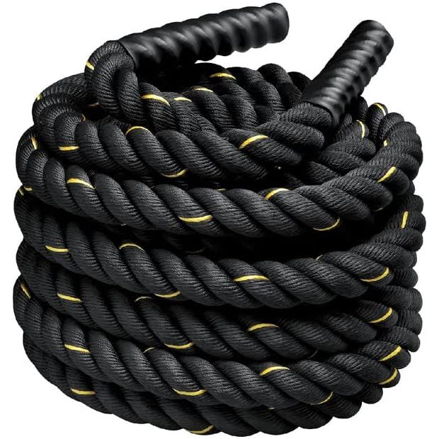 Yalla HomeGym, Battle Rope, 38mm diameter, 9m, 12m, 15m lengths, commercial-grade quality, dynamic exercises
