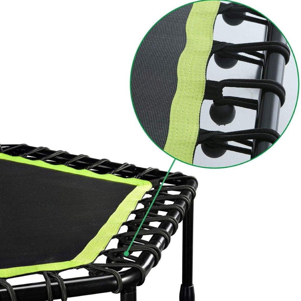 GREEN TRAMPOLINE # 3 indoor exercise trampoline