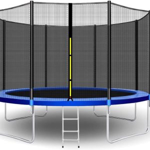 outdoor trampoline with net