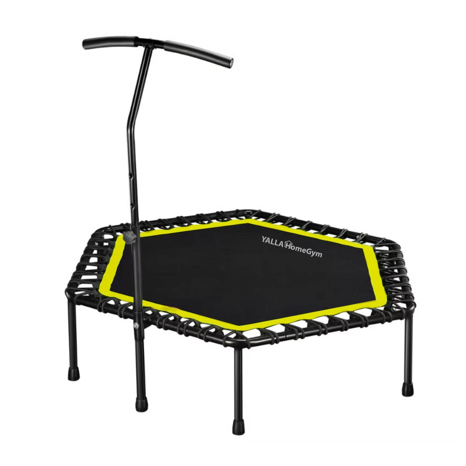 exercise trampoline with handle
