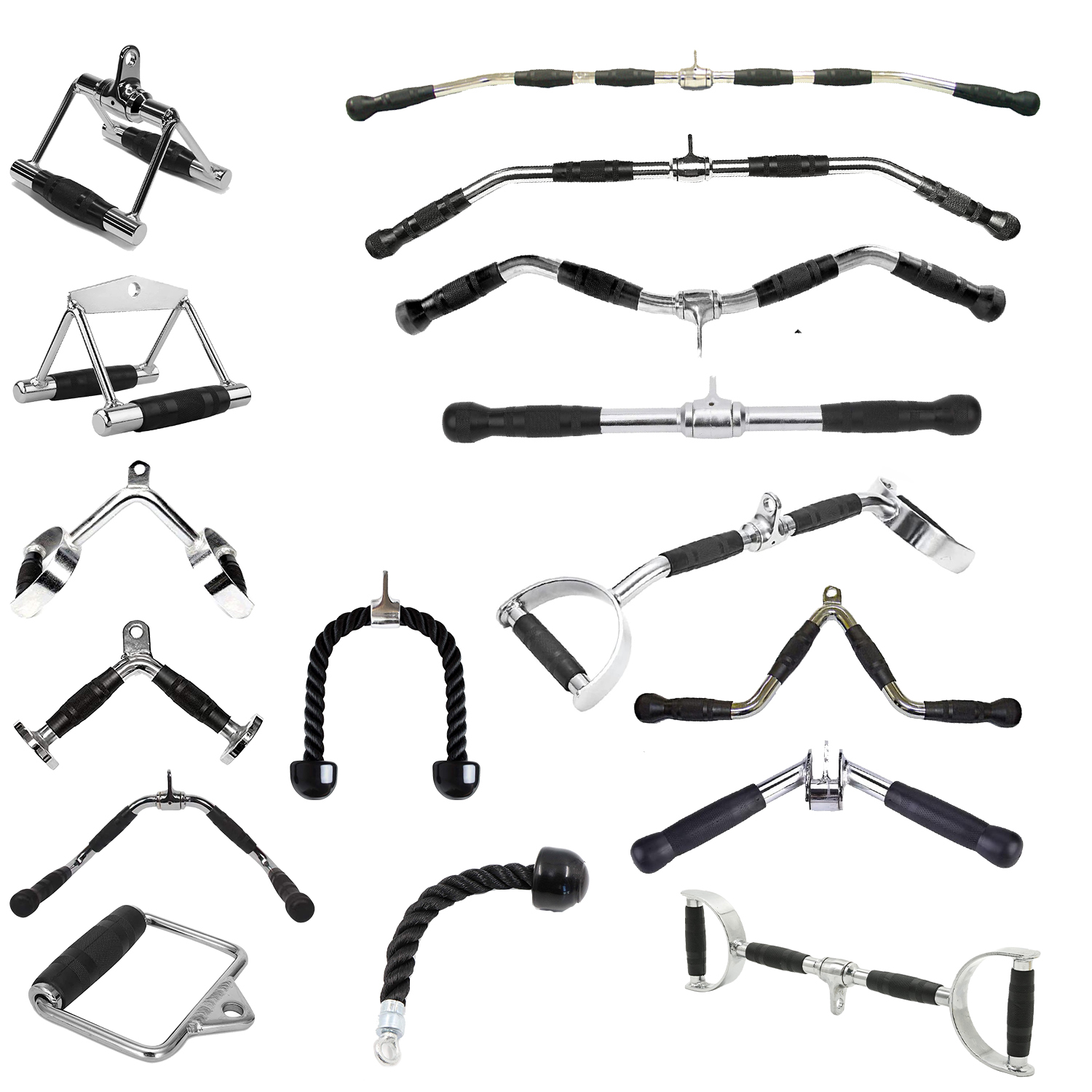 gym cable handle attachment